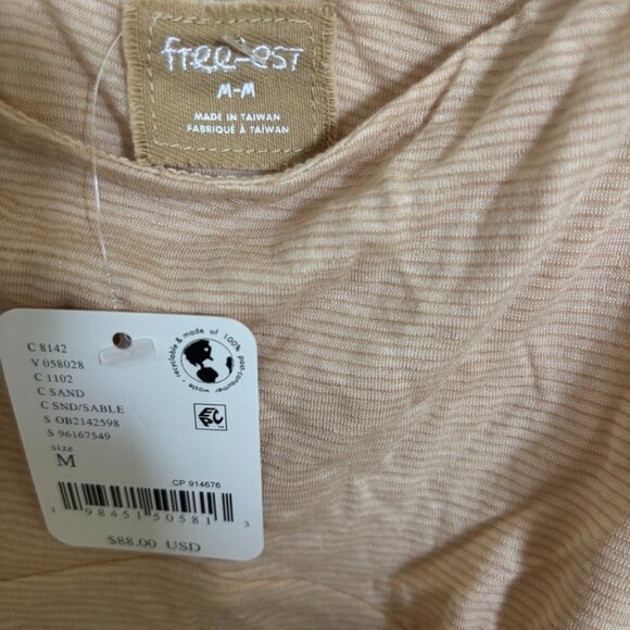 Free People Avida Set Tan Size Medium NWT - Picture 4 of 6